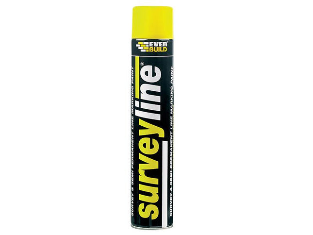 Everbuild Surveyline Marker Spray Yellow 700Ml