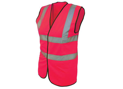 Scan Hi-Vis Pink Waistcoat - L (44In)