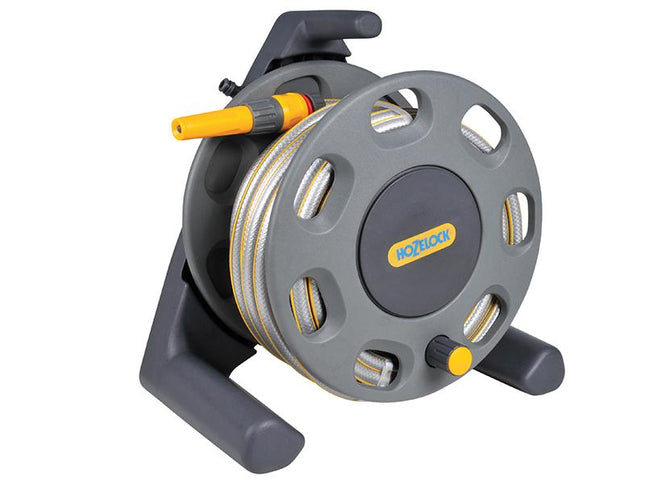 Hozelock 2412 30M Freestanding Compact Hose Reel + 25M Of 12.5Mm Hose