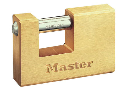 Master Lock Rectangular 63Mm Solid Brass Body Shutter Padlock