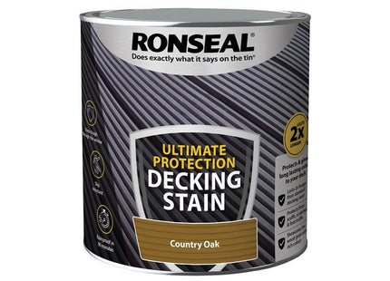Ronseal Ultimate Protection Decking Stain Country Oak 2.5 litre