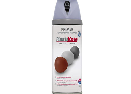 Plastikote Twist & Spray Primer Grey 400Ml