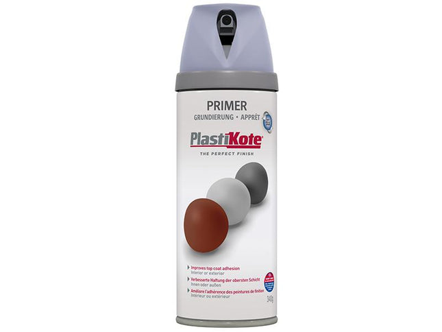 Plastikote Twist & Spray Primer Grey 400Ml