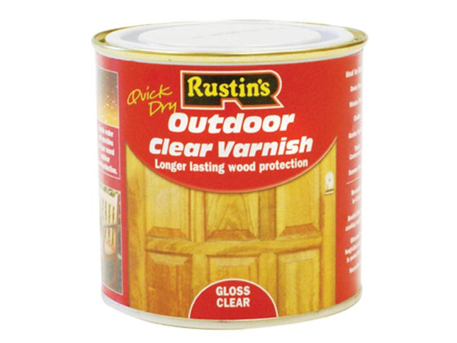 Rustins Exterior Varnish Clear Gloss 1 Litre