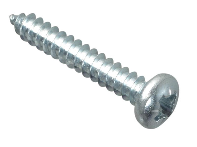 Forgefix Self-Tapping Screw Pozi Pan Head Zp 1In X 8 Forge Pack 25