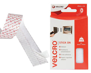 Velcro Brand Velcro Brand Stick On Tape 20Mm X 1M White