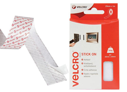 Velcro Brand Velcro Brand Stick On Tape 20Mm X 1M White