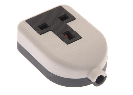 Smj White Trailing Extension Socket 13A 1 Gang