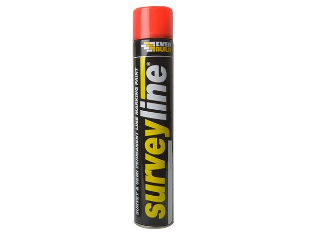 Everbuild Surveyline Marker Spray Red 700Ml