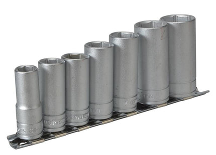 Teng M3807 Socket Clip Rail Set Of 7 Metric 3/8In Drive