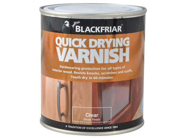 Blackfriar Quick Drying Duratough Interior Varnish Clear Gloss 500Ml