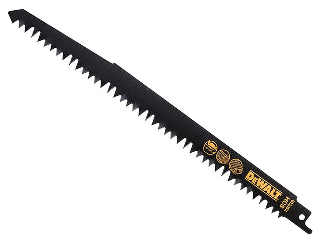 DEWALT Hcs Wood Cutting Recip Saw Blades - Coarse Fast Cuts 240Mm (Pack 5)