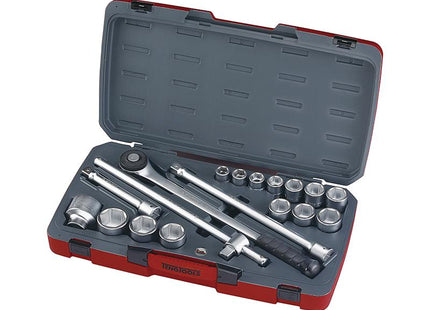 Teng T3418-6 Socket Set Of 18 Metric 3/4In Drive