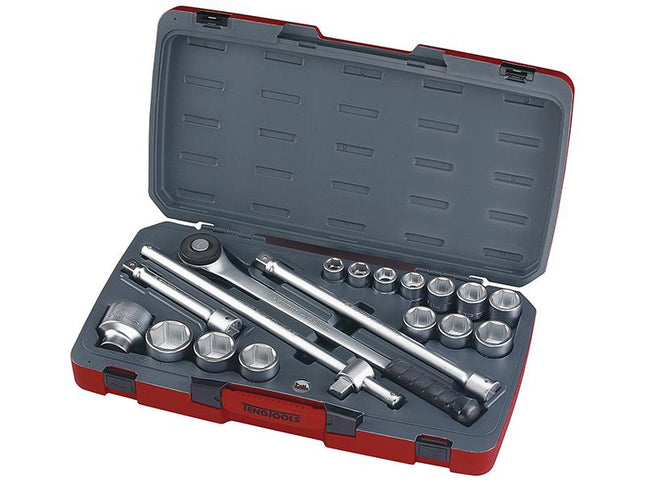 Teng T3418-6 Socket Set Of 18 Metric 3/4In Drive