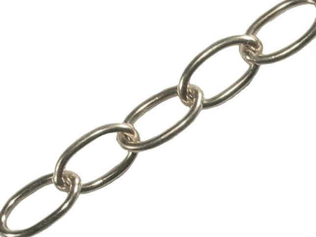 Faithfull Oval Chain 1.8Mm X 10M Chrome