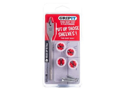 Gripit Shelf Kit Clam Pack
