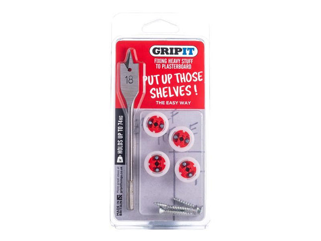 Gripit Shelf Kit Clam Pack