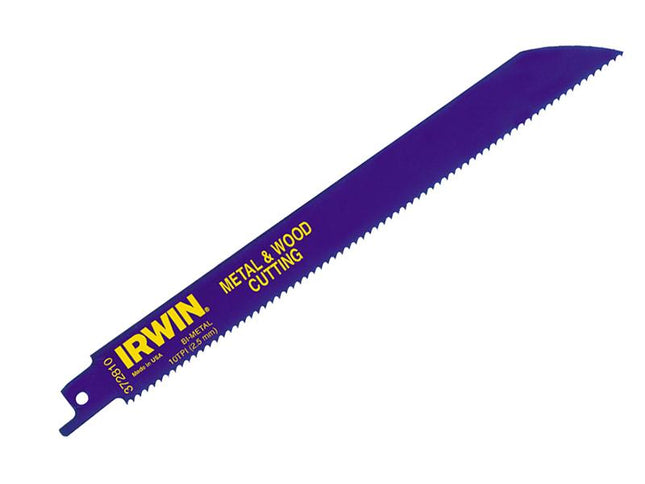 IRWIN Sabre Saw Blade 810R 200Mm Metal & Wood Cutting Pack Of 2