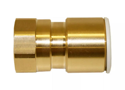 John Guest Speedfit Brass Coupler 15mm X 1/2" Female (Pack Of 5)