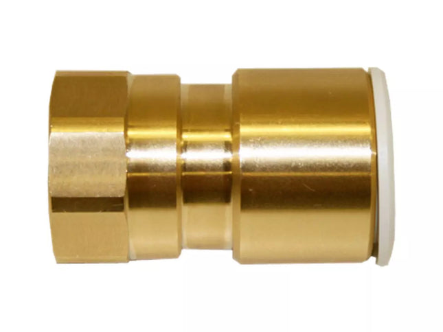 John Guest Speedfit Brass Coupler 15mm X 1/2" Female (Pack Of 5)