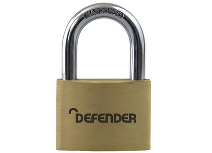 Defender Brass Padlock 50Mm