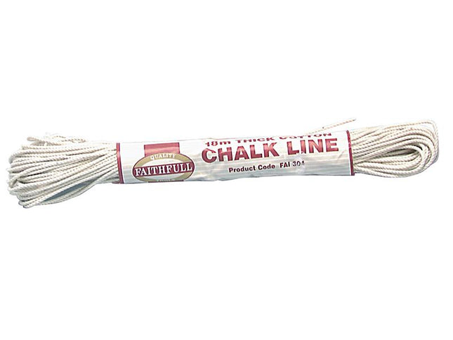 Faithfull 304 Thick Cotton Chalk Line 18M (Box Of 12)