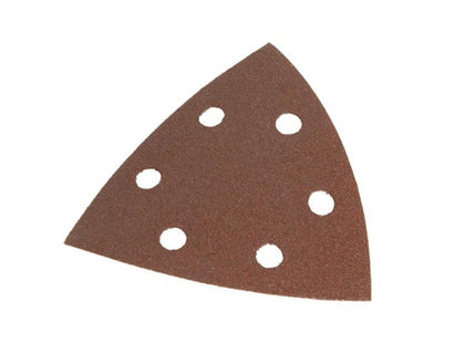 Faithfull Delta Hook & Loop Sanding Sheets Tr2 93Mm Very Coarse (Pack 5)