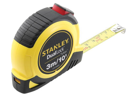 Stanley Tools Duallock Tylon Pocket Tape 3M/10Ft (Width 12Mm)