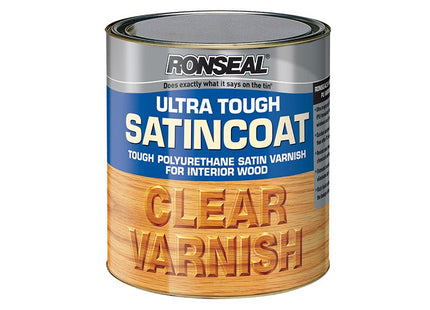 Ronseal Ultra Tough Internal Clear Satincoat Varnish 750Ml