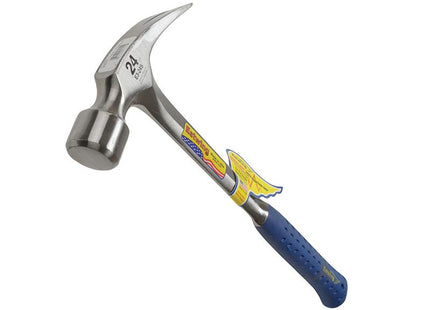 Estwing E3/24S Straight Claw Framing Hammer - Vinyl Grip 680G (24Oz)