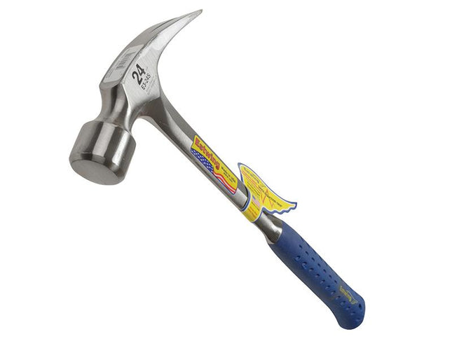 Estwing E3/24S Straight Claw Framing Hammer - Vinyl Grip 680G (24Oz)