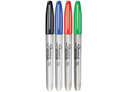 Sharpie Fine Tip Permanent Marker Assorted (Pack Of 4)