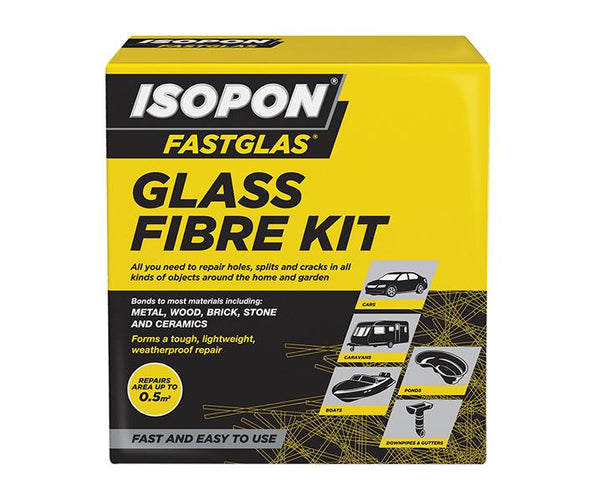 U-POL Isopon Fastglas Resin & Glass Fibre Kit Large
