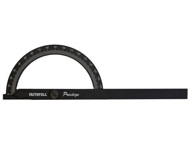 Faithfull Prestige Angle Gauge Black Aluminium 150 X 270Mm