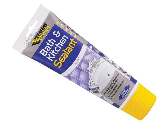 Everbuild Bath & Kitchen Seal White Easi Squeeze 200Ml