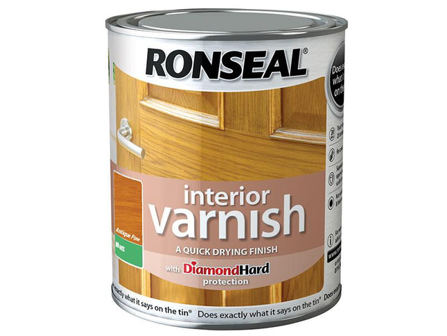 Ronseal Interior Varnish Quick Dry Matt Antique Pine 250Ml