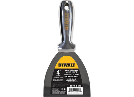 Dewalt Dry Wall Stainless Steel Jointing/Filling Knife 100mm (4in)