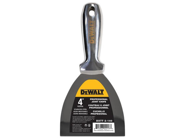 Dewalt Dry Wall Stainless Steel Jointing/Filling Knife 100mm (4in)