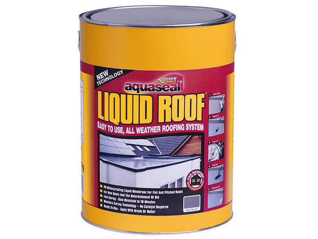 Everbuild Aquaseal Liquid Roof Slate Grey 7Kg