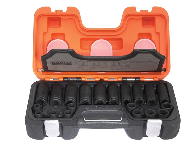 Bahco D-Dd/S20 Mixed Impact Socket Set Of 20 Metric 1/2In