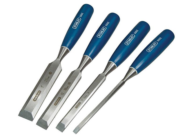 Stanley Tools 5002 Bevel Edge Chisel Set Of 4