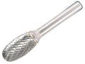Dormer Solid Carbide Rotary Bright Burr Oval 16Mm X 6Mm