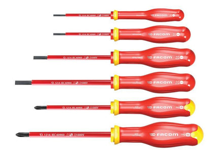 Facom Protwist VDE Screwdriver Set, 6 Piece
