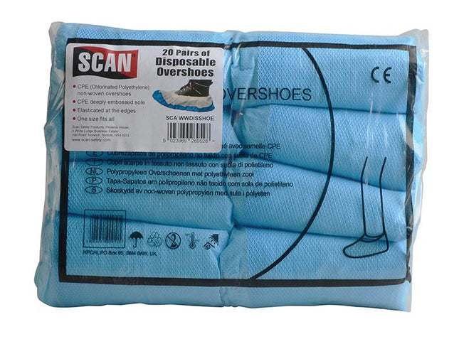 Scan Disposable Overshoes (20 Pairs)