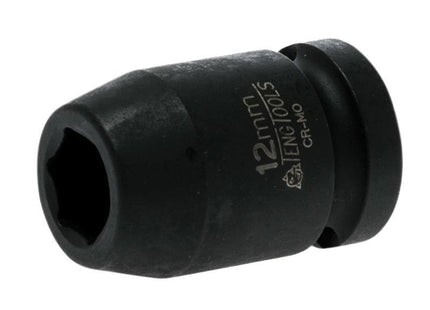Teng Impact Socket Hexagon 6 Point 1/2In Drive 12Mm
