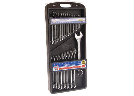 Faithfull Chrome Vanadium Comb Spanner Set, 25 Piece