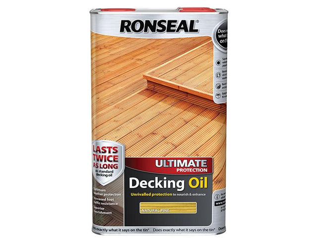 Ronseal Ultimate Protection Decking Oil Natural Pine 5 Litre