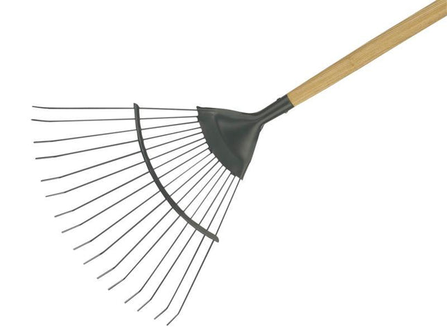 Kent & Stowe Carbon Steel Long Handled Lawn & Leaf Rake, Fsc