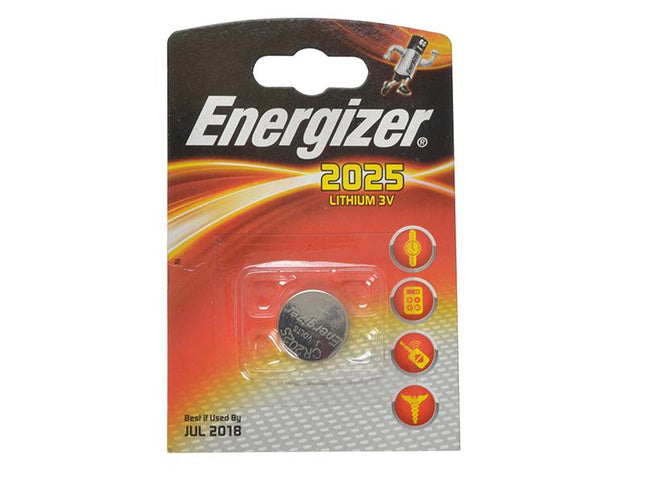 Energizer Cr2025 Coin Lithium Battery Single