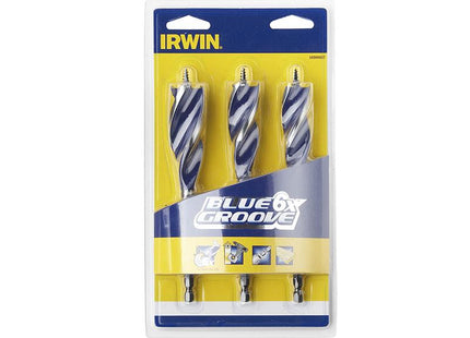 IRWIN Blue Groove 6X Wood Drill Bit Set 3 Piece 20-25Mm